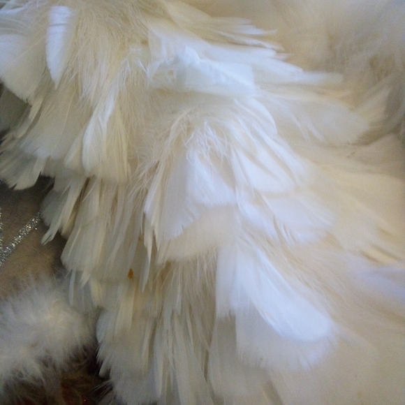 Playboy Angel or bunny with feather boa, real pipe, wings & tail EUC small to me - Picture 9 of 12